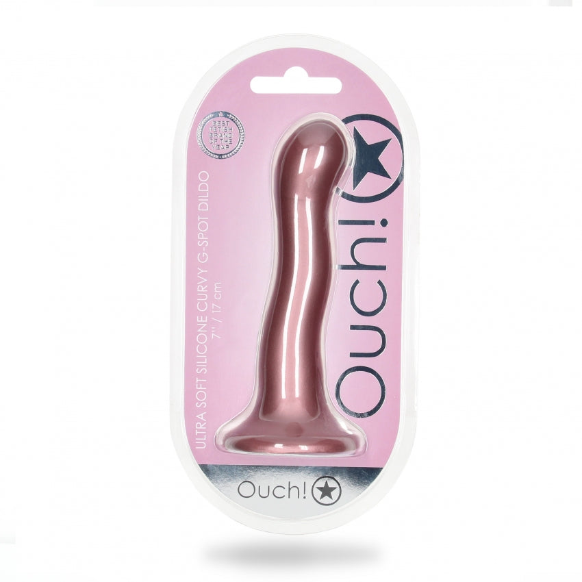 Ultra Soft Curvy G-Spot Dildo - Luxurious Liquid Silicone with Strong Suction Cup