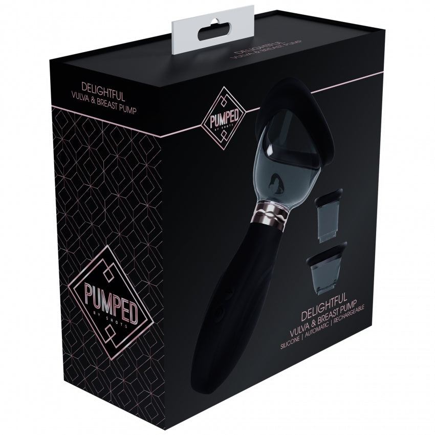 Pumped Delightful Automatic Silicone Vulva & Nipple Pump: 5 Modes of Luxury Pleasure