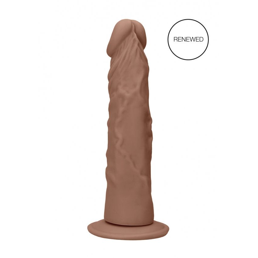 Dong Without Testicles 10'' Tan - Realistic Velvet-Skin Dildo with Strong Suction Cup