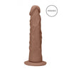 Dong Without Testicles 10'' Tan - Realistic Velvet-Skin Dildo with Strong Suction Cup