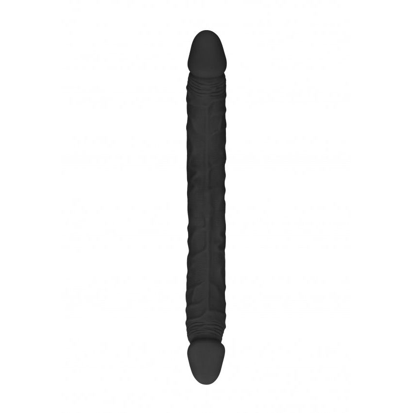 Double Dong 14'' - Black | Luxurious Realistic Pleasure, Phthalate-Free Design