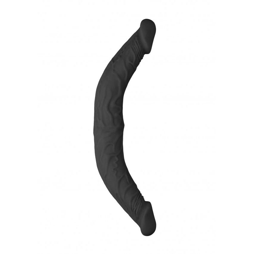 Double Dong 14'' - Black | Luxurious Realistic Pleasure, Phthalate-Free Design
