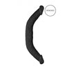 Double Dong 18'' by Luxurious Black Delight - Phthalate-Free, Waterproof Pleasure