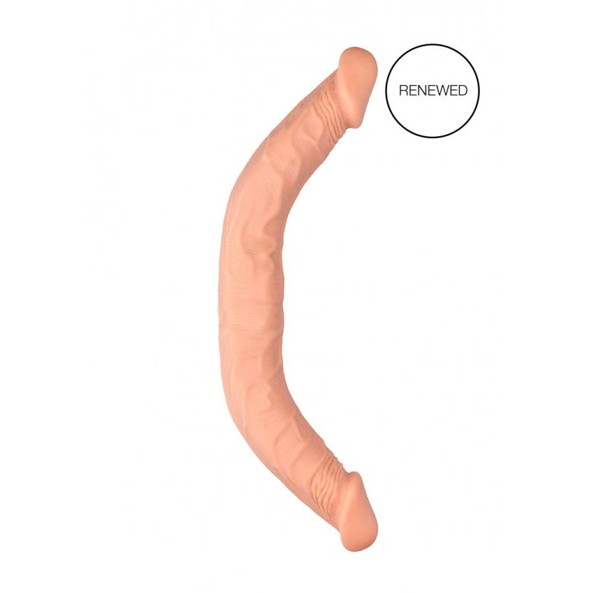 Double Dong 18'' - Flesh | Luxurious Double-Ended Pleasure, Waterproof & Body-Safe