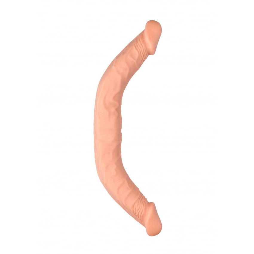 Double Dong 18'' - Flesh | Luxurious Double-Ended Pleasure, Waterproof & Body-Safe