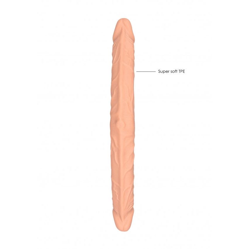 Double Dong 18'' - Flesh | Luxurious Double-Ended Pleasure, Waterproof & Body-Safe