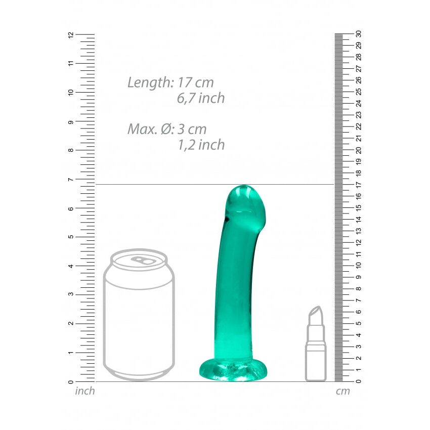 Crystal Clear Non-Realistic Dildo by Luxe Pleasure - 6.7