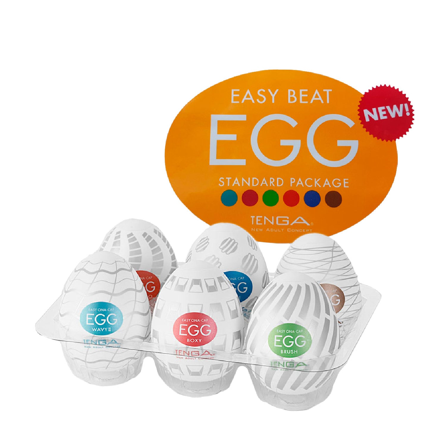 Tenga Egg Series Lovers Pack – Heart-Textured Male Masturbators for Ultimate Pleasure