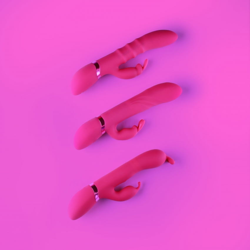 Gada Premium Pink Vibrating Bunny Ear G-Spot Rabbit with 10 Powerful Functions