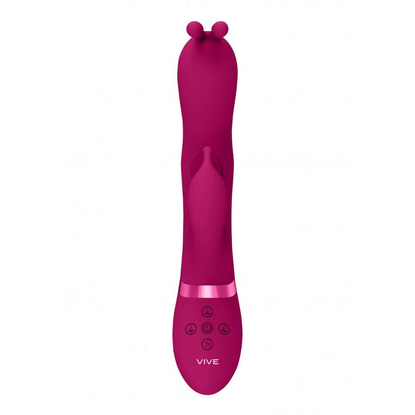 Gada Premium Pink Vibrating Bunny Ear G-Spot Rabbit with 10 Powerful Functions