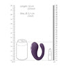 Yoko Triple Action Vibrator with Dual Prongs & Clitoral Pulse Wave - Purple