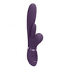 Kura Thrusting G-Spot Vibrator with Flapping Tongue & Pulse Wave - Purple