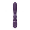 Kura Thrusting G-Spot Vibrator with Flapping Tongue & Pulse Wave - Purple