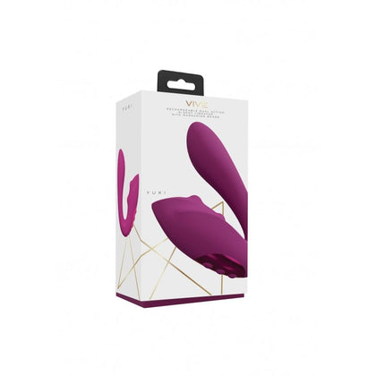 VIVE Yuki Rechargeable G-Spot Vibrator with Dual Motors & Massaging Beads - Pink