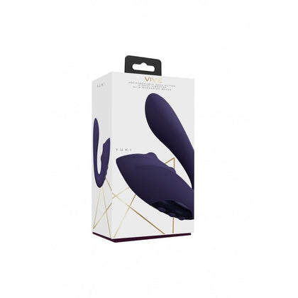 VIVE Yuki G-Spot Rechargeable Vibrator with Dual Motors & Massaging Beads - Purple