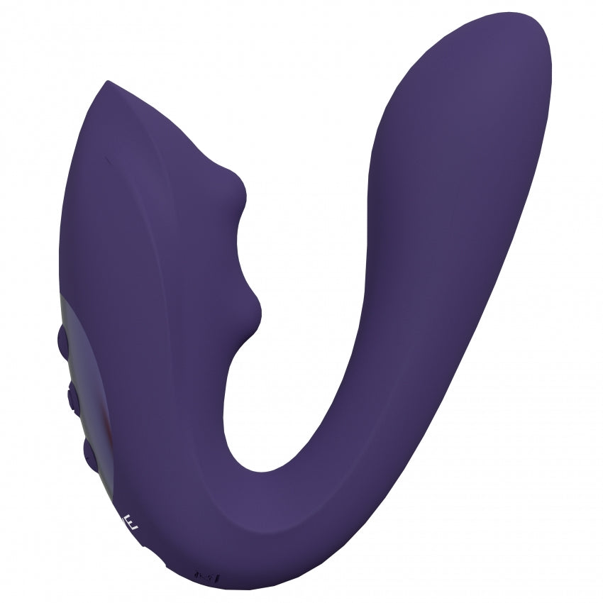 VIVE Yuki G-Spot Rechargeable Vibrator with Dual Motors & Massaging Beads - Purple
