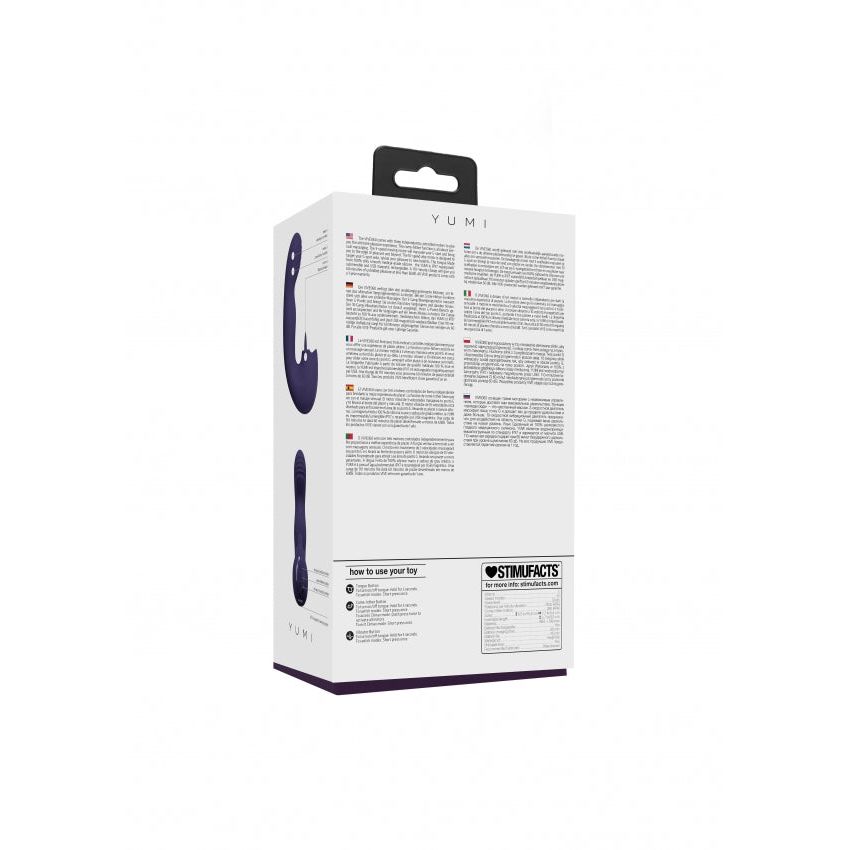 VIVE Yumi Rechargeable Triple Motor G-Spot Vibrator with Flickering Tongue - Purple