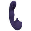 VIVE Yumi Rechargeable Triple Motor G-Spot Vibrator with Flickering Tongue - Purple