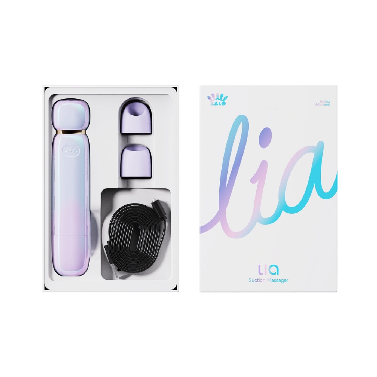 Lia Lavender Compact Massager with Stepless Control & Discreet Design – Purple