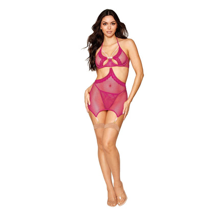 Luxe Garter Slip & G-String Set - Seductive Elegance by Metro