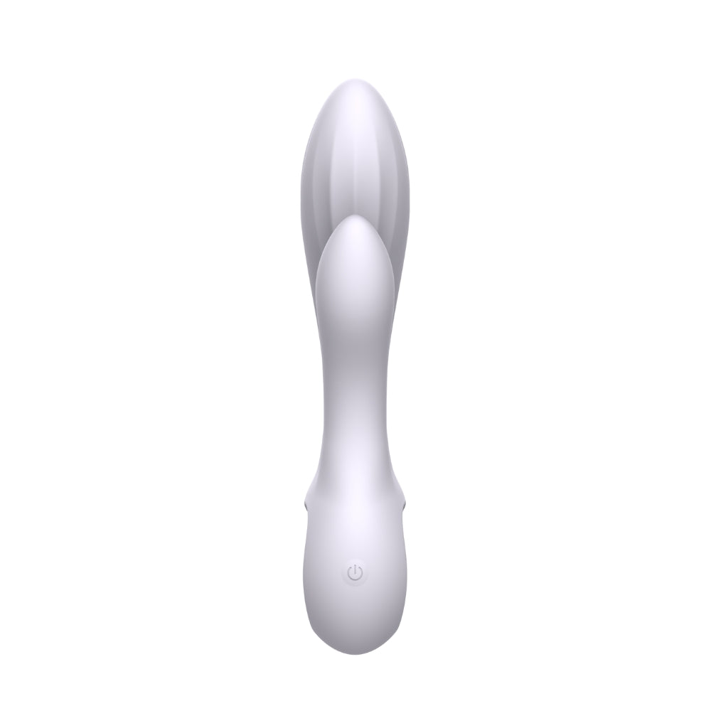Lilac Double Shaft Bunny by Luxe Pleasure - Flexible, Soft, 8 Vibration Modes