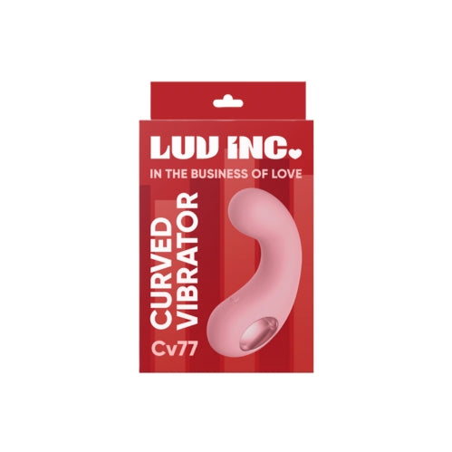 Divine Seduction: CV77 - Curved Vibrator in Light Pink - Adult Naughty Store