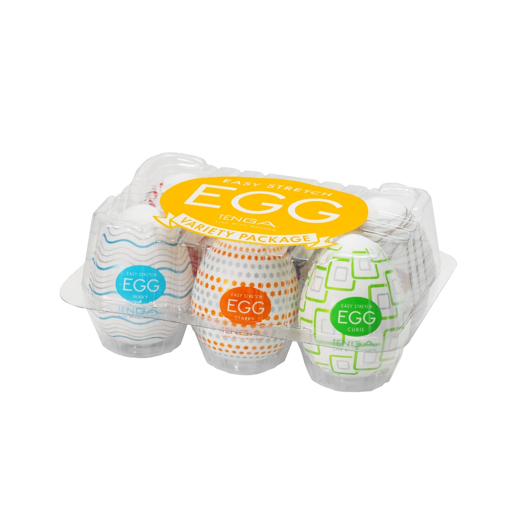 Tenga Egg Series Lovers Pack – Heart-Textured Male Masturbators for Ultimate Pleasure