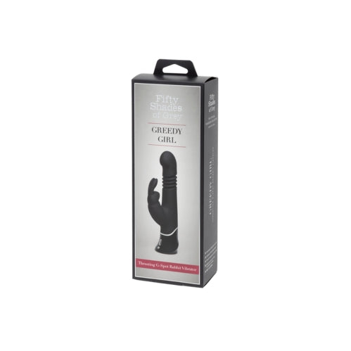 Fifty Shades of Grey Greedy Girl Rechargeable G-Spot Thrusting Rabbit Vibrator - Adult Naughty Store