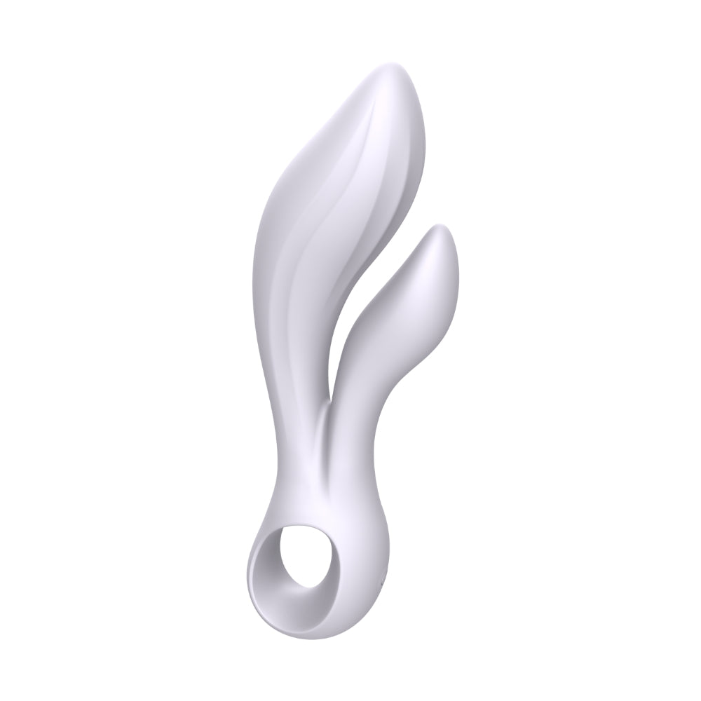 Lilac Double Shaft Bunny by Luxe Pleasure - Flexible, Soft, 8 Vibration Modes