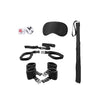 Ultimate Luxury Bed Restraint Kit by Ouch: Flogger, Mask & Dice Included