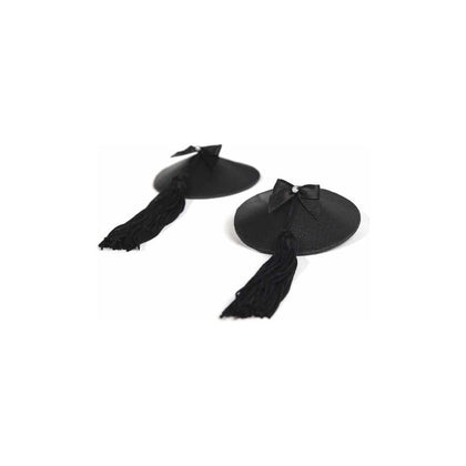Bijoux Indiscrets Burlesque Nipple Pasties Classic - Sensual Adornments for Alluring Lingerie - Reusable, Seductive Accessories for Enhanced Pleasure - Black - Adult Naughty Store