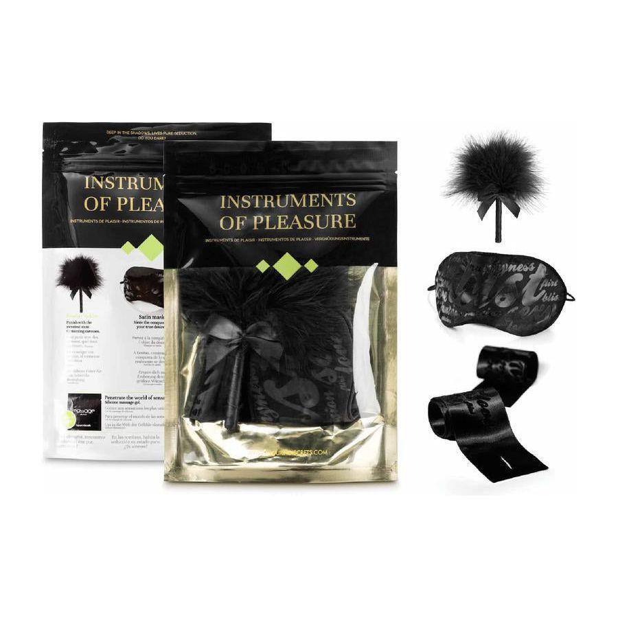 Bijoux Indiscrets Instruments of Pleasure Green Fetish Kit - Sensual Bondage Play Set for Couples - Model XJ-200 - Unisex - Explore Intense Pleasure in Style and Luxury - Vibrant Green - Adult Naughty Store