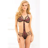 Introducing the Sensual Pleasures Strappy Lace Teddy - The Ultimate Seductive Lingerie for Women, Designed for Unforgettable Intimate Experiences in Exquisite Black Lace - Adult Naughty Store