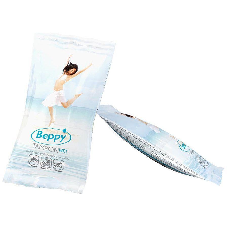 Beppy Soft+Comfort Wet 4 Pcs - Cordless Invisible Hygienic Sponge for Long-lasting Pleasure - Female Intimate Hygiene Product - Gynecologist Recommended - Pink - Adult Naughty Store