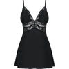 Introducing the Sensual Pleasures Classic Babydoll and Thong Set in Black - The Ultimate Seduction Ensemble for Women - Adult Naughty Store
