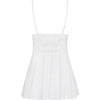 Introducing the Sensual Elegance Classic Babydoll and Thong Set - Model SED-101, for Women, Exquisite Pleasure, in White - Adult Naughty Store