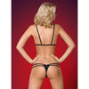 Introducing the Seductive Pleasure Wet Look 3 Pc Choker Set: The Ultimate Sensual Delight for Couples - Adult Naughty Store