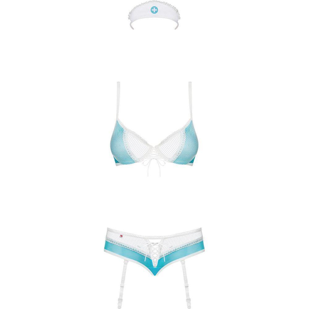 Introducing the Sensual Pleasures Naughty Nurse Costume Set - Arouse and Delight in Style! - Adult Naughty Store