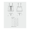 Introducing the Amanta Intense & Delightful Turquoise Sheer Mesh Babydoll and Thong Set for Women - Model AIT-101 - Adult Naughty Store