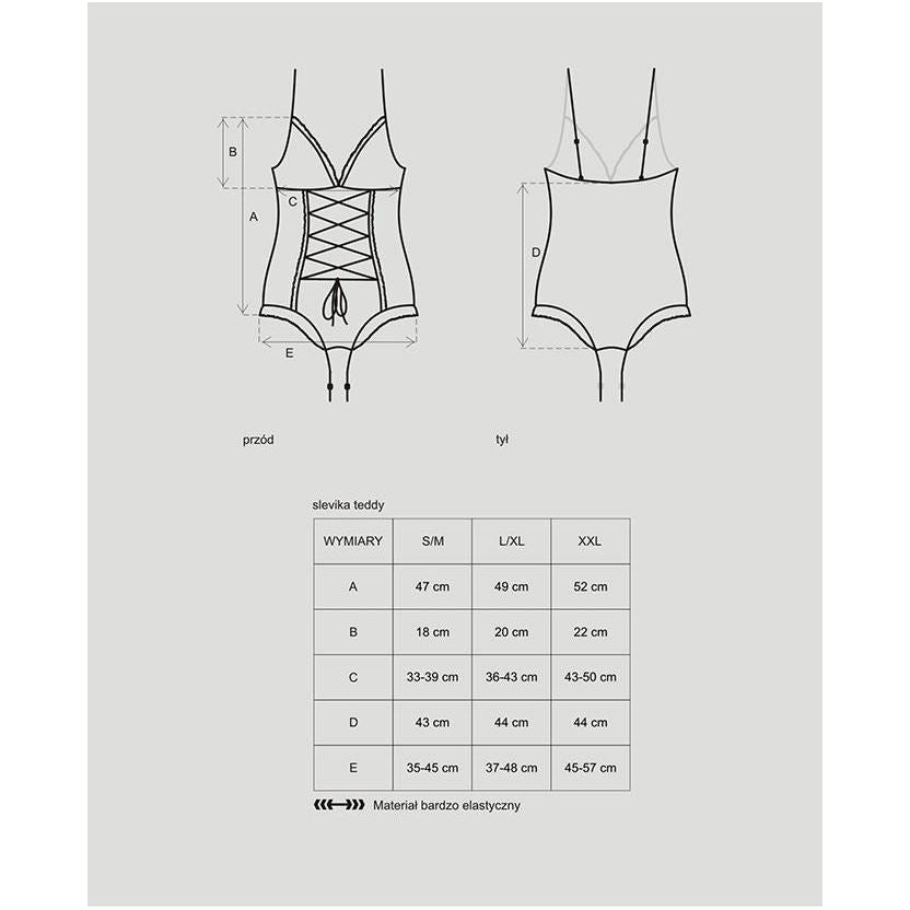 Introducing the Sensual Pleasures Slevika Teddy - Exquisite Lace Open Crotch Lingerie for Unforgettable Nights - Adult Naughty Store