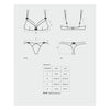 Introducing the Intensa 2 Pc Set: Seductive Lace Bra and Double Thong for Women - Enhance Your Intimate Pleasure in Sensational Black - Adult Naughty Store