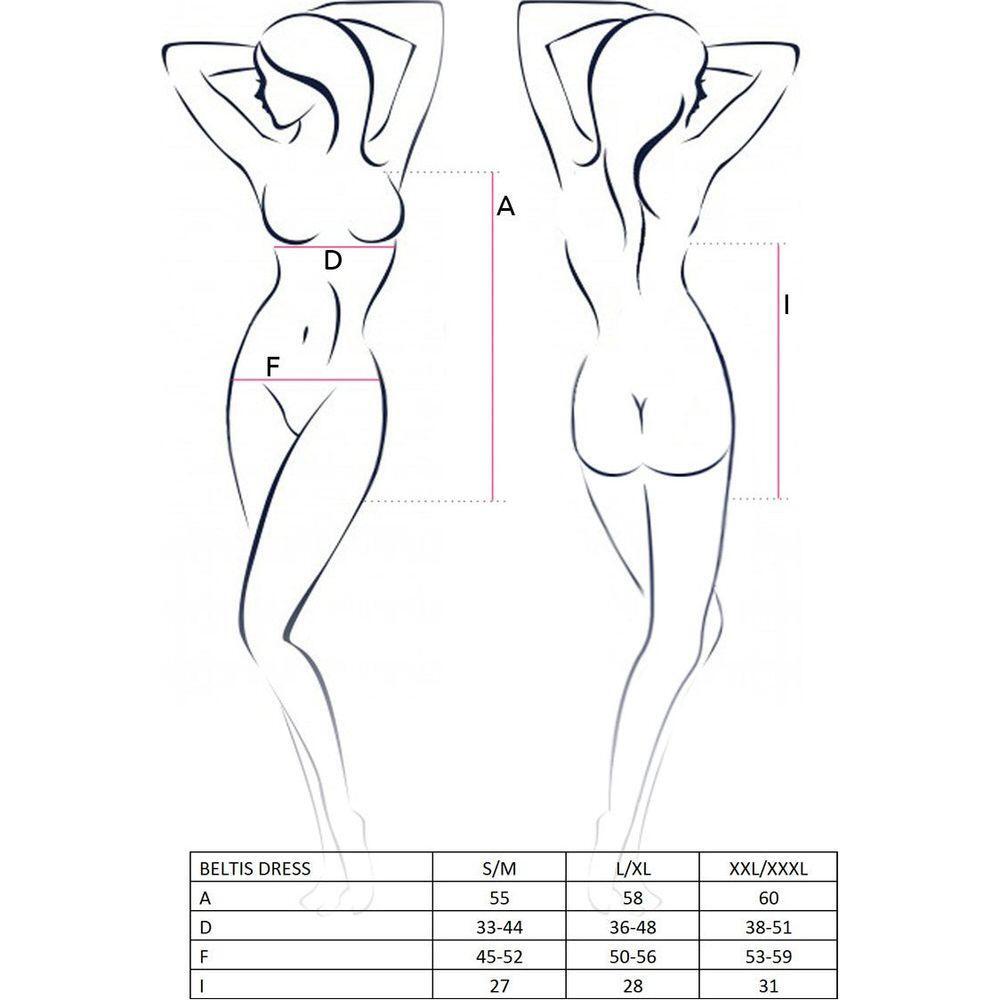 Adult Naughty Store: Wet Look Halter Neck Mini Dress with Belt - Black - Adult Naughty Store