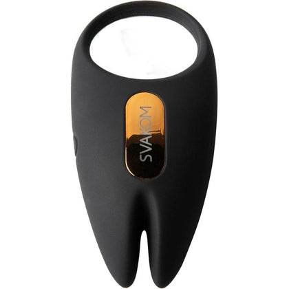 SVAKOM Winni 2 Couples Cock Ring Vibrator - Powerful Bluetooth-Enabled Pleasure Toy for Couples - Model W2CRV-001 - Unisex - Dual Stimulation and Vibrations - Waterproof - Sleek Black - Adult Naughty Store