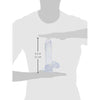 Doc Johnson Crystal Jellies - 8 Inch Ballsy Cock With Suction Cup Base - 8.6 in Long and 2.0 in. Wide - Dildo - Clear