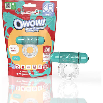Screaming O 4B Owow Vibrating Cock Ring - Kiwi Green - Adult Naughty Store