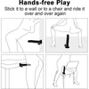 PALOQUETH Realistic Ultra-Soft Dildo For Beginners With Flared Suction Cup Base For Hands-Free Play, Flexible Dildo With Curved Shaft And Balls For Vaginal G-Spot And Anal Play Black 6.7 Inch