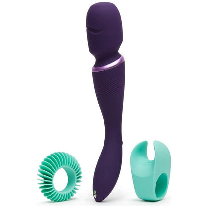 We-Vibe Wand Couples Vibrator - Ultra-Powerful Cordless Body Massager for Intense Pleasure - Model W-2021 - For Couples - Full-Body Stimulation - Deep Purple - Adult Naughty Store