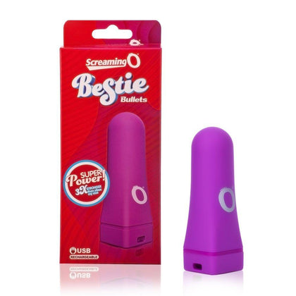 Screaming O Bestie Bullet Rechargeable Vibrating Bullet - Model Number 817483014079 - Unisex - Clitoral Stimulation - Purple - Adult Naughty Store