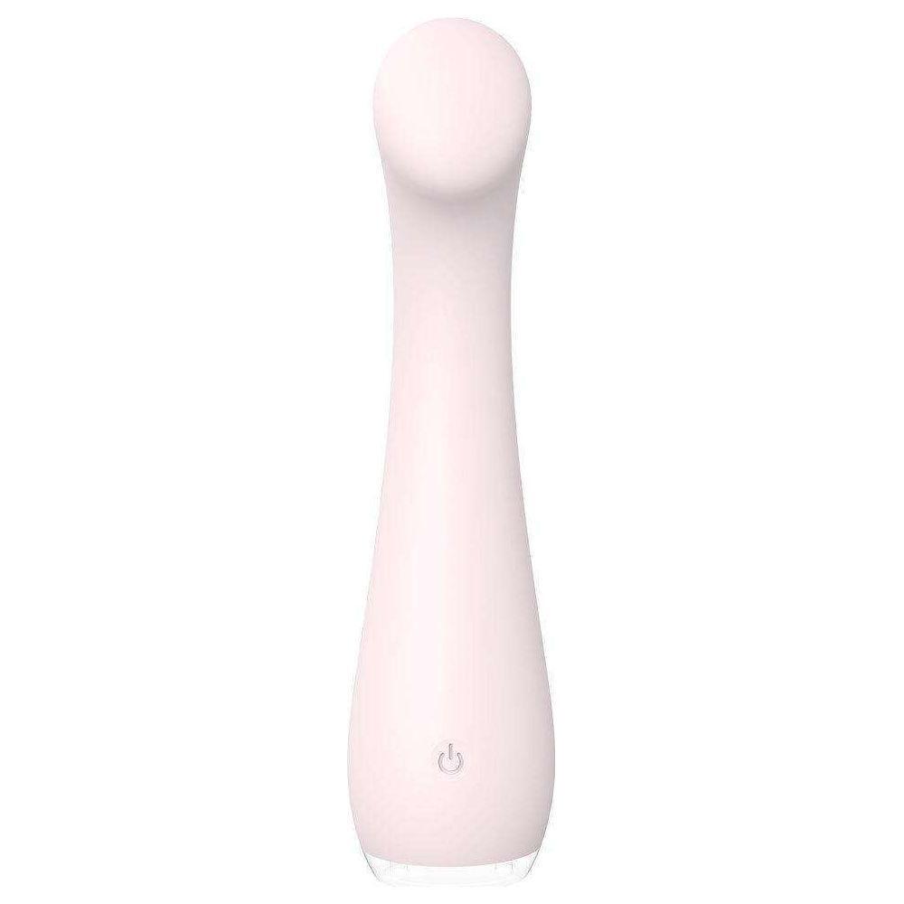 Introducing the Exquisite Pleasure Lila G-Spot Massager - Model LS-9, for Women, Intense G-Spot Stimulation, Silky Silicone, Waterproof, USB Rechargeable - Seductive Rose - Adult Naughty Store