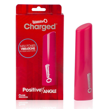 Satisfyer Charged Positive Angle Vibe - Model No. 817483014086 - Rechargeable Angled Vibrator for 180+ Minutes of Powerful Pleasure - Pink - Adult Naughty Store